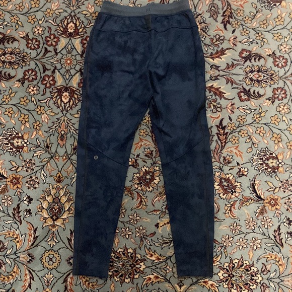 Lululemon LN Size XS Textured Tech Pant Diamond Dye Iron Blue True Navy - Picture 5 of 7